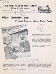 Cover of: Plant quarantines protect against alien plant pests