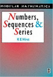 Cover of: Numbers, Sequences and Series