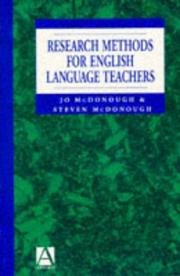 Research methods for English language teachers by Jo McDonough