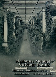 Cover of: Meehans' manual of outdoor plants by Thomas Meehan and Sons