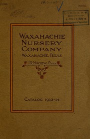 Cover of: Fine nursery stock by Waxahachie Nursery Company