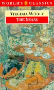 Cover of: The Years by Virginia Woolf