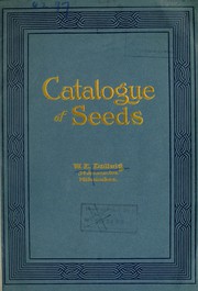 Cover of: Catalog of seeds by W.E. Dallwig (Firm)