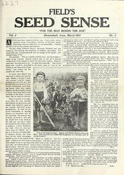Cover of: Field's seed sense: March 1914 : "for the man behind the hoe"