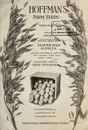 Cover of: Hoffman's farm seeds: spring 1916