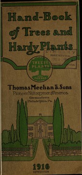 Cover of: Hand-book of trees and hardy plants: 1916
