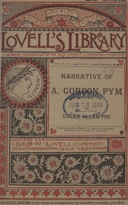 Cover of: Narrative of A. Gordon Pym by Edgar Allan Poe