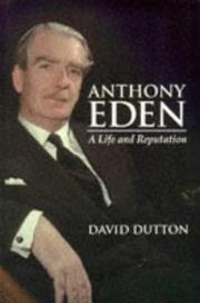 Cover of: Anthony Eden: a life and reputation