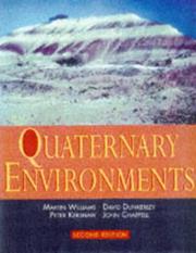 Cover of: Quaternary environments