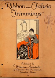 Cover of: Ribbon and fabric trimmings