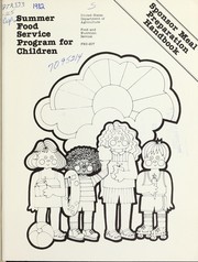 Cover of: Summer Food Service Program for Children: sponsor meal preparation handbook.