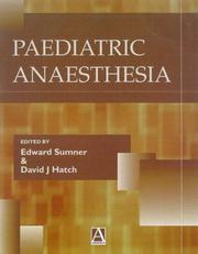 Cover of: Paediatric Anaesthesia (Hodder Arnold Publication) by 