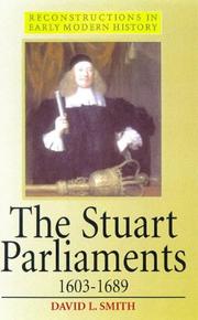 Cover of: The Stuart parliaments, 1603-1689