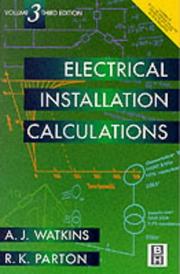 Cover of: Electrical Installation Calculations, [Volume 3]