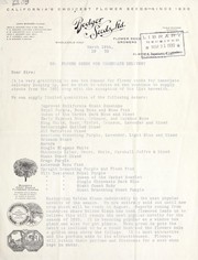 Cover of: Re: flower seeds for immediate delivery, March 19th, 1932