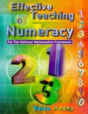 Cover of: Effective Teaching of Numeracy