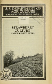Cover of: Strawberry culture: eastern United States