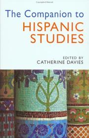 Cover of: The Companion to Hispanic Studies by Catherine Davies