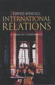Cover of: International relations: a concise companion