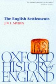 Cover of: The English settlements by J. N. L. Myres