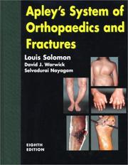 Cover of: Apley's system of orthopaedics and fractures