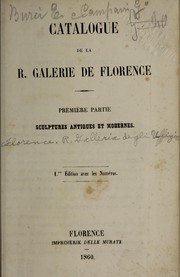 Cover of: Catalogue de la Royale Galerie de Florence
