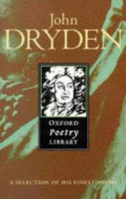 Cover of: John Dryden by John Dryden