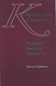 Multilevel statistical models by Harvey Goldstein