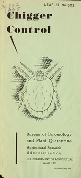 Cover of: Chigger control