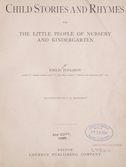 Cover of: Child stories and rhymes by Emilie Poulsson