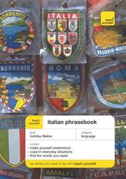 Cover of: Italian Phrase Book by Vincent Edwards