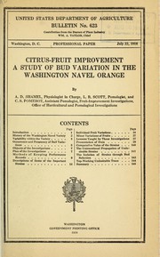 Citrus-fruit improvement by A. D. Shamel