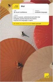 Cover of: Teach Yourself Thai (Teach Yourself Complete Courses) by David Smyth