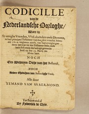 Codicille van de Nederlandsche oorloghe ... by Simon van Middelgeest