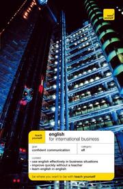 Cover of: Teach Yourself English for International Business (Teach Yourself Languages)