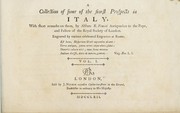 Cover of: A collection of some of the finest prospects in Italy, with short remarks on them by R. Venuti antiquarian to the Pope, and fellow of the Royal Society of London