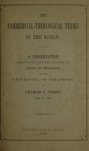 Cover of: The commercial-theological terms in the Koran