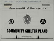 Cover of: Community shelter plans by Massachusetts. Civil Defense Agency