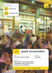 Cover of: Teach Yourself Greek Conversation