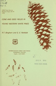 Cover of: Cone and seed yields in young western white pines