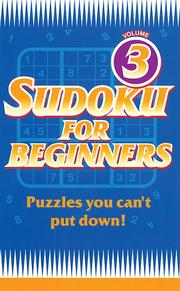 Cover of: Sudoku for Beginners 3 (Sudoku)