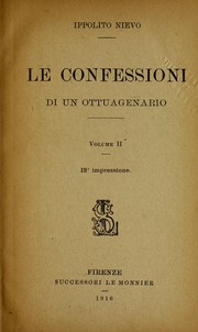 Cover of: Le confessioni di un ottuagenario