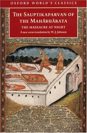 Cover of: The Sauptikaparvan of the Mahabharata: The Massacre at Night (Oxford World's Classics)