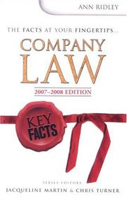 Cover of: Company Law (Key Facts)