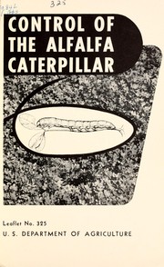 Cover of: Control of the alfalfa caterpillar