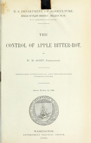Cover of: The control of apple bitter-rot