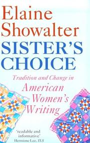 Cover of: Sister's choice by Elaine Showalter