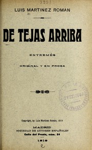 Cover of: De tejas arriba: entremés original y en prosa