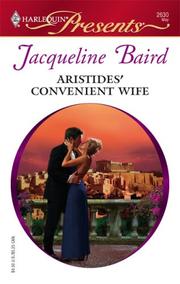 Cover of: Aristides' Convenient Wife by Jacqueline Baird