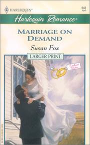 Cover of: Marriage on Demand by Susan Fox